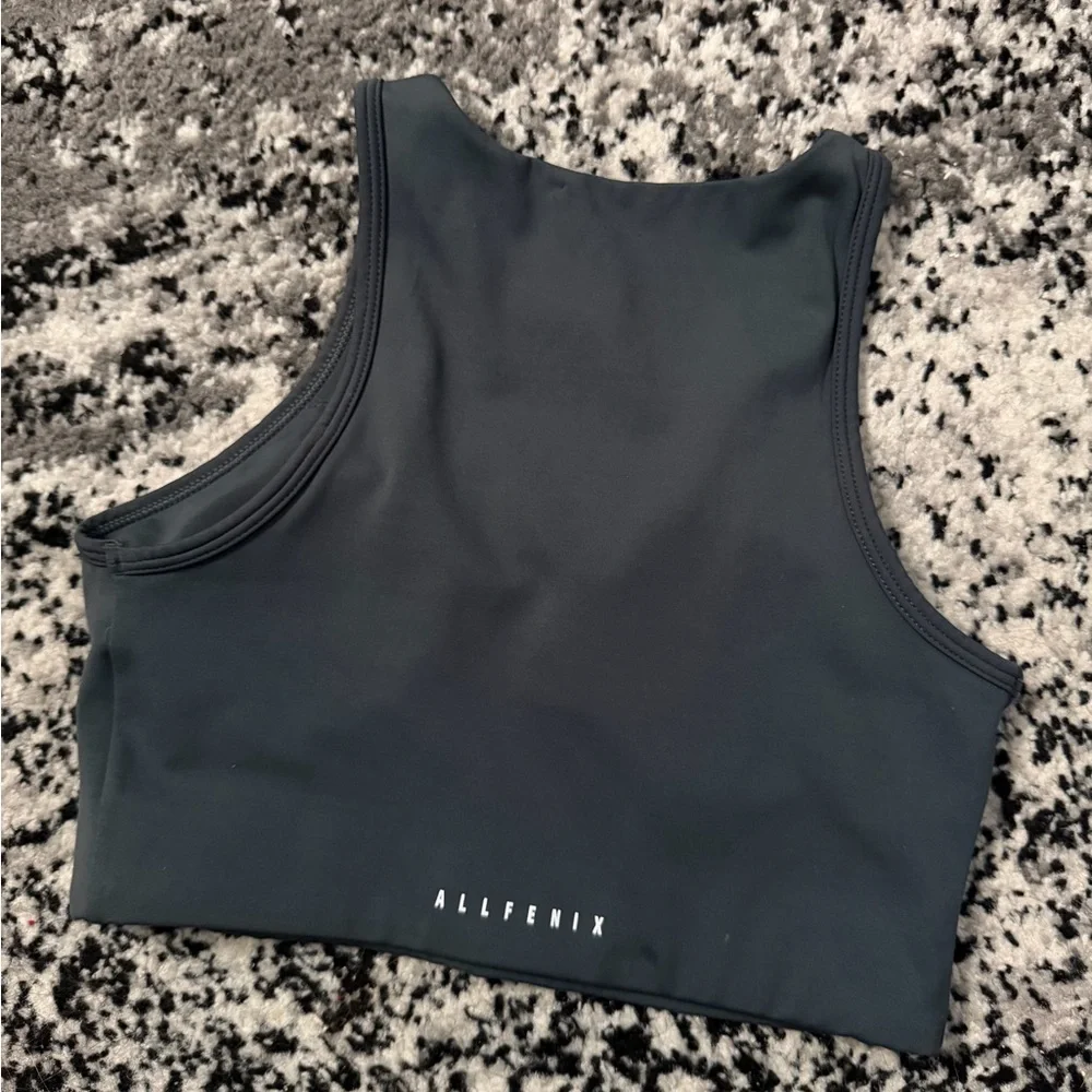 AllFenix Black Crop Tank Top for Women